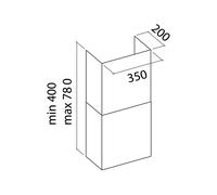 Chimenea para Campana Extractora Falmec KCQAN.00#B Blanco