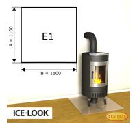 Chimenea Placa de fondo Cristal Spark protector Bandeja Horno inferior -E1
