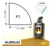 Chimenea Placa De Fondo Cristal Spark Protector Bandeja Horno Inferior - K1