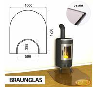 Chimenea Placa De Fondo Cristal Spark Protector Estufa Vidrio Con Respaldo Fuego