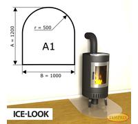 Chimenea Placa De Fondo Cristal Spark Protector Bandeja Horno Inferior - A1