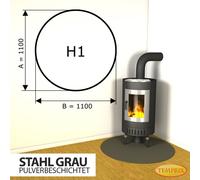 Chimenea Placa Inferior Chispas de Acero Gris Horno Bandeja para Hornear - H1