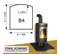 Chimenea Placa Inferior Chispas de Acero Negro Horno Bandeja para Hornear - B4