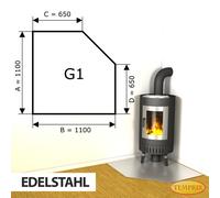 Chimenea Placa Inferior Spark Protector Plancha Acero Inox Horno De Bandeja para