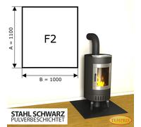 Chimenea Placa Inferior Spark Protector Plancha de Acero Blac Horno
