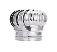 Chimenea Spinner Sombrerete Rotat tapa Superior Sombrerete cubierta para tubo de conducto acero inoxidable 304 no requiere montaje resistente un la intemperie ventilación techo Ventilaciones para ba
