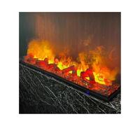 Chimeneas, Chimenea eléctrica, Chimenea Vapor Agua y carbón con simulación 3D, Chimenea atomizadora empotrada, Ajuste Llama, Decoración Inteligente con Llama 3D y Control Remoto