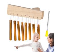 Chimes Instrument, Single Row Bell Chime, Hand Percussion Instrument, 9.84x6.69 Inches, Ideal for Sound Healing and Beginner, Enhance Relaxation and Meditation