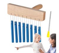 Chimes Instrument, Single Row Bell Chime, Instrumento de percusión manual, 9,84 x 6,69 pulgadas, ideal para la salud y el comienzo, relajación y meditación