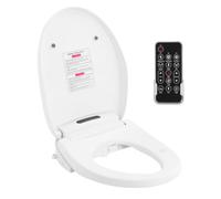 CHIMHOON Asiento de inodoro inteligente con boquilla, asiento de inodoro | Ducha WC con tapa automática, mando a distancia inteligente, control de temperatura de 4 niveles (37 × 51 × 13 cm)