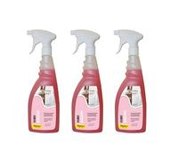 Chimiver - VELUREX BAÑO limpieza intensiva de las superficies del baño, elimina manchas de agua, residuos de jabón, rastros de cal | Kit de 3 piezas