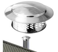 Chimney Cap, Stainless Steel Exhaust Topper For Roof Vent And Stovepipe Protection, Weatherproof Dustproof Cover Guard For Furnace Water Heater Factory Construction Masonry House Finial Outdoor Use