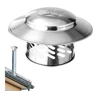 Chimney Cover Outside - Chimney Cover, Exhaust Cover | Stainless Steel Exhaust Pipe Cover 304 Grade, Ventilation Ducts Exhaust Hoods Protection for All Types of Chimneys and Outdoor Vent Systems