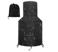 Chimney Heater Cover - 48 Inches , Weather-Proof Oxford Cloth Protector |Enhanced Waterproofing Windproof Fire Pit Cover , Outdoor Patio Chiminea Protective Dust Rain Resistant