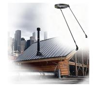 Chimney Pipe Support Bracket Kit - Adjustable Roof/Wall Mount for 100-250mm Stove Pipes(Hoop Dia - 7 1/16"(180mm))