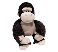Chimpancé de peluche - Figura de 9,84 pulgadas, juguete animal, cojín con textura de tela corta | Amado compañero para decoración de sofá de habitación infantil, adorable ornamento, material l