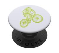 Chimpancé Montar Bicicleta Divertido Mono Animal Ride Cool Bike PopSockets PopGrip Adhesivo