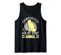 Chimpancés Son Mi Espíritu Animal Chimpancé Mono Mono Chimpancé Camiseta sin Mangas