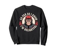 Chimpanzee Delightful Humor Primate Animal Fun Sudadera