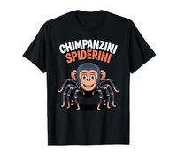 Chimpanzini Spiderini Italiano Brainrot Meme Camiseta