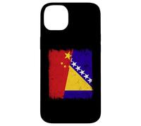 China Bosnia Y Herzegovina Media Bandera Carcasa para iPhone 14 Plus