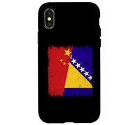 China Bosnia Y Herzegovina Media Bandera Carcasa para iPhone X/XS