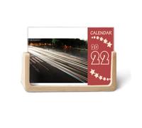 China City Car Night Art Deco Fashion 2022 Calendario de escritorio Planificador de 12 meses