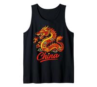 China Dragón Chino Viaje Souvenir Camiseta sin Mangas