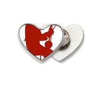 China Erhu Player - Broche de metal con diseño de corazón