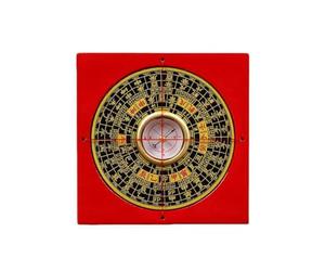 China Feng Shui Luo Pan Tool Brújula Antigua Buena Suerte Encuesta Geomántica Presagio Geomántico Exorciza Espíritus Malvados Geomántico