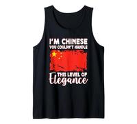 China Flag Proud Elegant Chinese Boyfriend Girlfriend Camiseta sin Mangas
