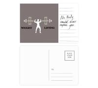 China Gym Lifting - Tarjeta postal con barra pesada para aniversario de persona importante