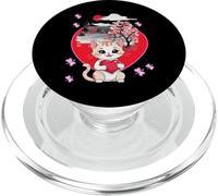China Japón gato gatos chino gatito corazón corazón niño PopSockets PopGrip para MagSafe