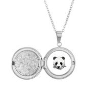 China National Treasure - Collar con medallón con diseño de panda y texto en inglés