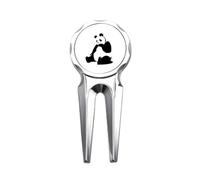 China National Treasure Panda Outline Golf Divot Tool Herramienta de reparación de marcador de pelota de golf