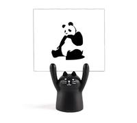 China National Treasure - Soporte para notas de gato negro con diseño de panda