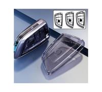 (CHINA, Purple) Car Transparent Key Case Tpu Full Cover Protection Shell Bag For Bmw F90 F48 G01 G02 F15 F85 F16 F86 F45 F46 G30 G31 G32 G11 G12