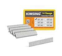 China-top Silver Clavos en T de hormigón calibre 14 de longitud de 3/4 pulgadas para clavadoras de hormigón, vástago liso, 800 unidades/caja