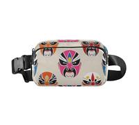 China única ópera de Beijing maquillaje facial lindo corriendo cinturón bolsa cintura paquete para pequeños empresarios mini con correa ajustable para ciclismo senderismo gimnasio bolsas de cintura
