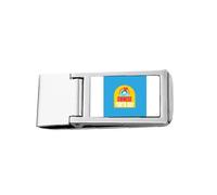 China Youth Festival Art Deco Fashion Slim Money Clip Stainless Holder Pocket Wallet