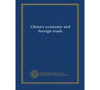 China's economy and foreign trade (1985)