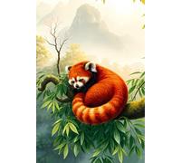China's Red Panda A Tree-Dwelling Snoozer Journal: a GRAPH notebook for self-expression