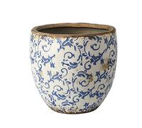 Chinas Vintage en Azul y, decoración clásica para el hogar y jardín Reutilizable.