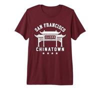 Chinatown San Francisco California Chinese SF 510 Dragón Camiseta Premium
