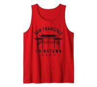 Chinatown San Francisco California Chinese SF 510 Dragón Camiseta sin Mangas
