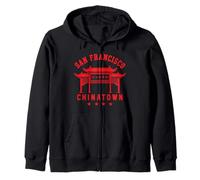 Chinatown San Francisco California Chinese SF 510 Dragón Sudadera con Capucha