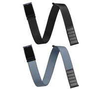 chinbersky 2 bandas deportivas para bíceps de 22 mm, compatibles con Amazfit Helio Strap para hombre y mujer, de nailon, elástica, ajustable, para Amazfit Helio Strap, Nailon, Sin gemas