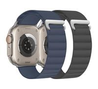 chinbersky 2 piezas de correa Alpine Loop Compatible con Apple Watch Correa 40mm 41mm 38mm 42mm (Series 10), de tela ajustable de nylon para deportes, correa de repuesto para iWatch SE Series 10 9 8 7