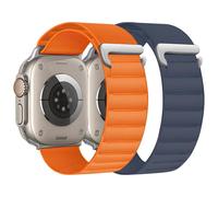 chinbersky 2 unidades pulsera Alpine Loop compatible con Apple Watch 40mm 41mm 38mm 42mm (Series 10), correa deportiva de tela y nailon ajustable de repuesto para iWatch SE Series 10 9 8 7 6 5 4 3 2 1