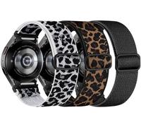 chinbersky 3 Piezas Nylon Correa Compatible con Samsung Galaxy Watch 6/5/4 40mm 44mm/Galaxy Watch 5 Pro Correa/Galaxy Watch 6 4 Classic 43mm 47mm 42mm 46mm Mujer Hombr Sport Elástica Correas